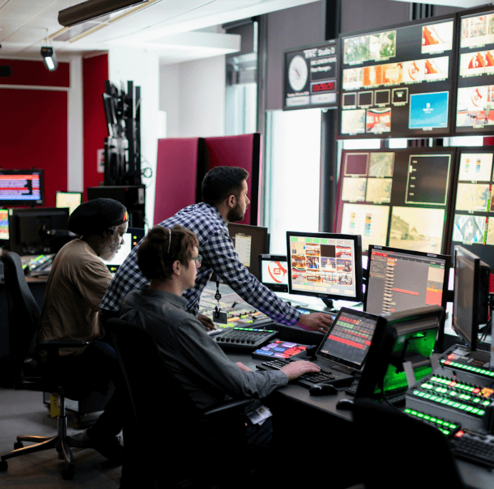 Live production control room