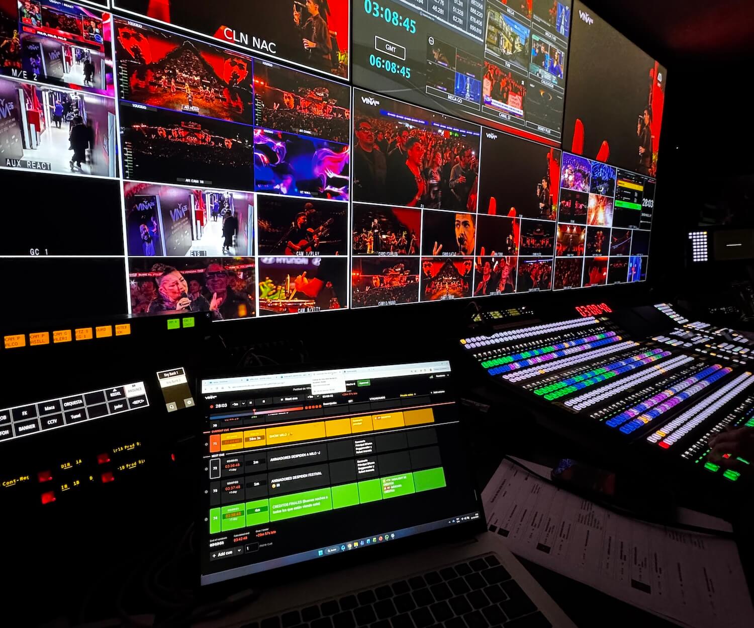 Behind the scenes of the production