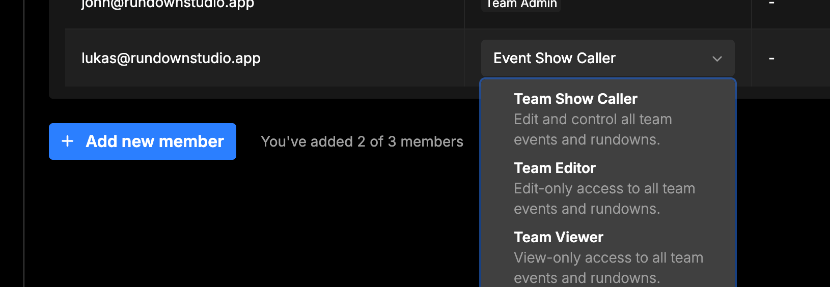 Re-assign a team member