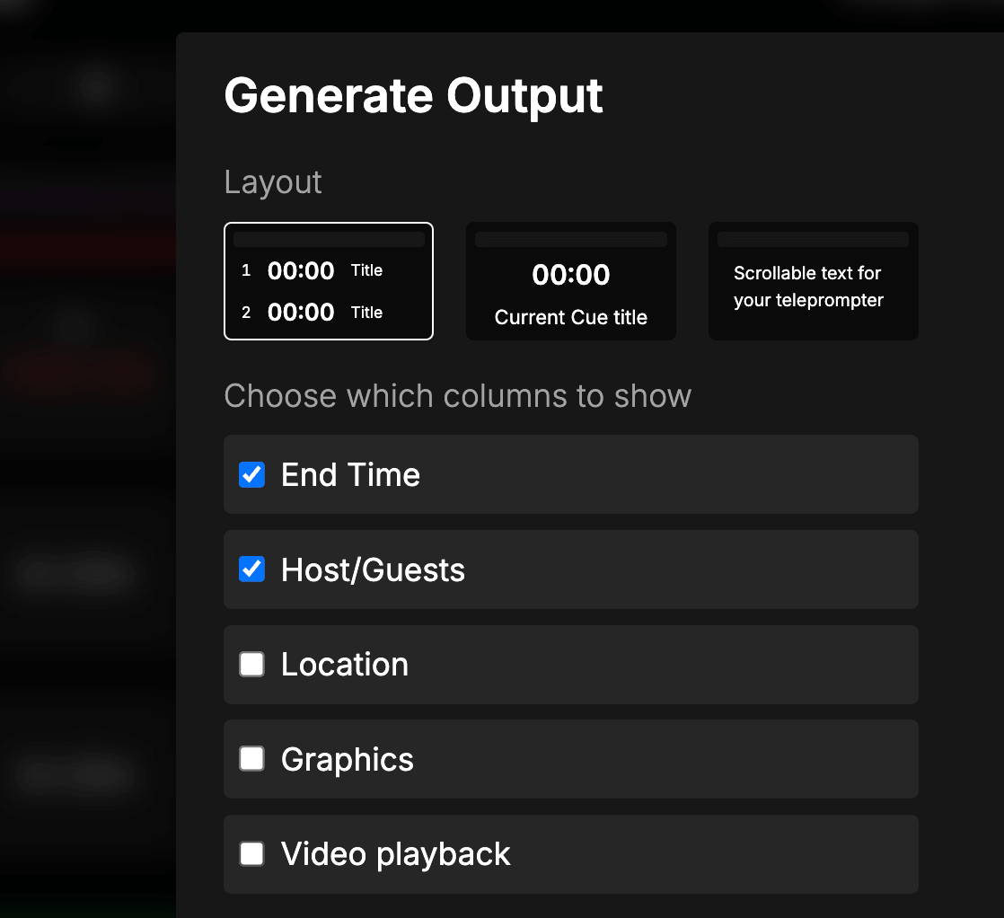 List output with a column added