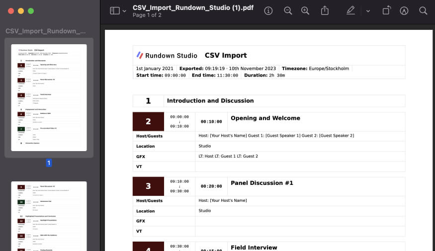 Example PDF with a portrait orientation