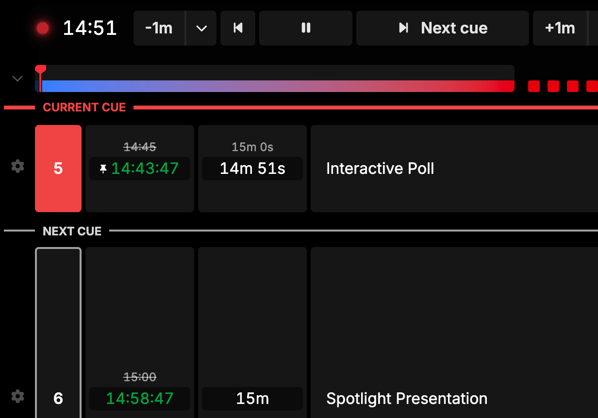 Auto-scroll feature following active cue